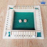 Juego Drinking Shut The Box Madera Juego Mesa Sumar + Dados