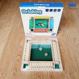 Juego Drinking Shut The Box Madera Juego Mesa Sumar + Dados