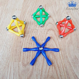 Juego De Imanes Estrella Fichas Bolas Metalicas Construccion