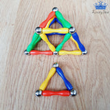 Juego De Imanes Estrella Fichas Bolas Metalicas Construccion