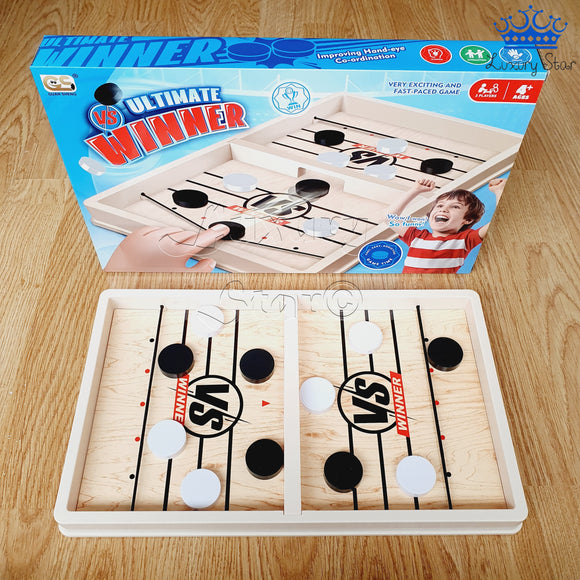 Juego Mesa Hockey Puck Game Tablero Fichas Amigos Familia