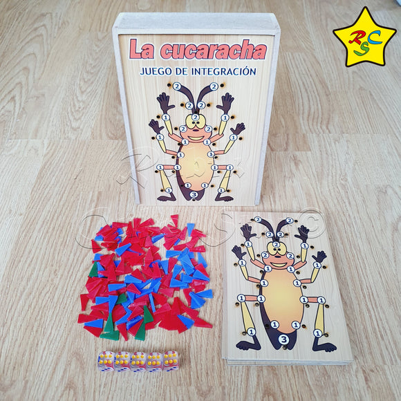 Juego La Cucaracha Interactivo De Azar Fichas Famiia Amigos