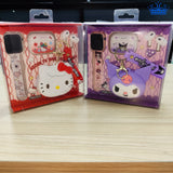 Kit Reloj Audifonos Monedero Hello Kitty Kuromi Niñas Regalo