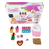 Kit Manicure Infantil Con Secador + Esmalte Uñas Y Diseños