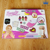 Kit Manicure Infantil Con Secador + Esmalte Uñas Y Diseños
