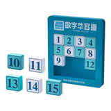 Klostky Magnetico Azul Deslizar 15 Numeros Qiyi Puzzle Reto