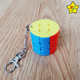 Llavero 3x3 Cilindro Barras Stickerless Buen Giro Funcional