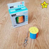 Llavero 3x3 Cilindro Barras Stickerless Buen Giro Funcional