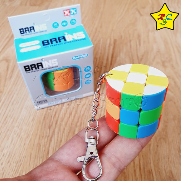 Llavero 3x3 Cilindro Barras Stickerless Buen Giro Funcional