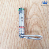 Mini Laser Linterna Luz Led Puntero Llavero Gancho Portable
