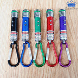 Mini Laser Linterna Luz Led Puntero Llavero Gancho Portable