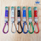 Mini Laser Linterna Luz Led Puntero Llavero Gancho Portable