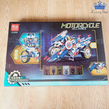 Moto Armable Rojo o Azul Fichas