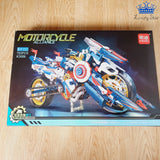 Moto Armable Rojo o Azul Fichas