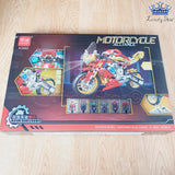 Moto Armable Rojo o Azul Fichas