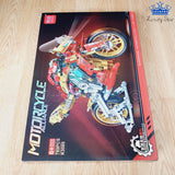 Moto Armable Rojo o Azul Fichas