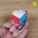 Llavero 2x2 Qiyi Pillow Cubo 3cm Speedcube Stickerless