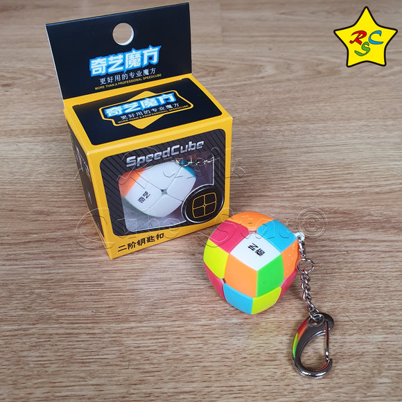 Llavero 2x2 Qiyi Pillow Cubo 3cm Speedcube Stickerless
