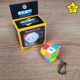 Llavero 2x2 Qiyi Pillow Cubo 3cm Speedcube Stickerless