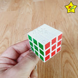 Llavero Cubo 3x3 3cm Magic Cube Funcional Blanco