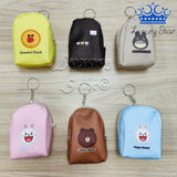 Llavero Monedero Maleta Mini Animado Estampado Colores