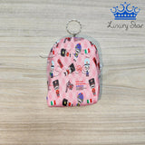 Llavero Monedero Maleta Mini Animado Estampado Colores