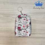 Llavero Monedero Maleta Mini Animado Estampado Colores