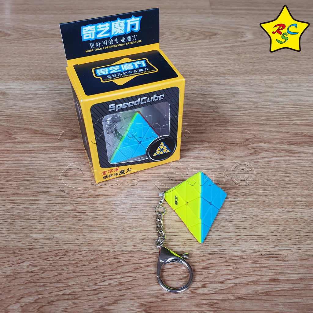 Llavero Pyraminx 3x3 Cubo Qiyi Stickerless Original – Cube Star