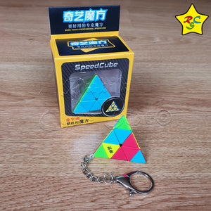 Llavero Pyraminx 3x3 Cubo Qiyi Stickerless Original
