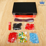 Lonchera Fichas Armar Colores Porta Comidas Figuras Piezas