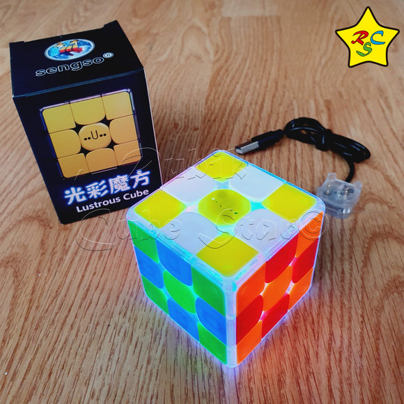 3x3 Alumbra Lustrous Shensghsou Cubo Luz Led Speed