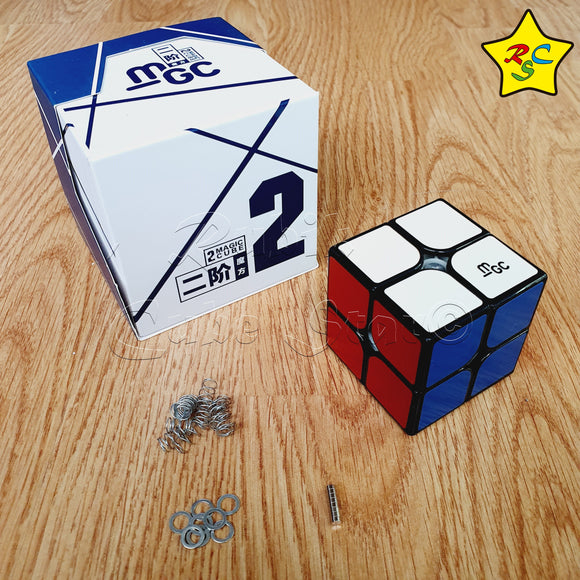 Cubo De 2x2 Yj Mgc 2x2 Magnético Speedcube - Negro