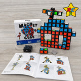 Set Bloques Magneticos 67 Piezas Cube MoYu Antiestres Fidget Alumbra