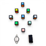 Bloques Magneticos MoYu x9 Piezas 500 Figuras Spinner 3D Alumbra