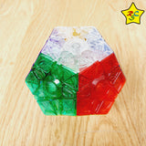 Megaminx Transparente 3x3 Cubo Yuxin + Pegatinas