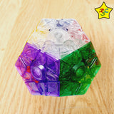 Megaminx Transparente 3x3 Cubo Yuxin + Pegatinas
