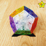 Megaminx Transparente 3x3 Cubo Yuxin + Pegatinas
