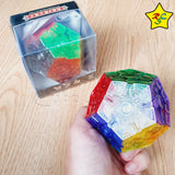 Megaminx Transparente 3x3 Cubo Yuxin + Pegatinas