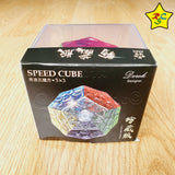 Megaminx Transparente 3x3 Cubo Yuxin + Pegatinas