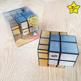 Cubo Mirror 3x3 Injerto Dorado Plateado Calvins Puzzle