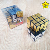 Cubo Mirror 3x3 Injerto Dorado Plateado Calvins Puzzle