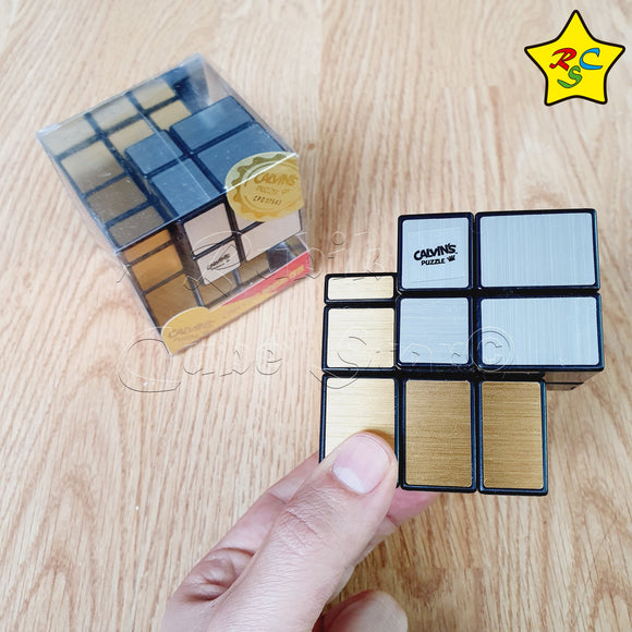 Cubo Mirror 3x3 Injerto Dorado Plateado Calvins Puzzle