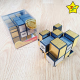 Cubo Mirror 3x3 Injerto Dorado Plateado Calvins Puzzle