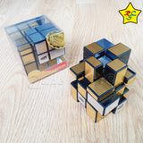 Cubo Mirror 3x3 Injerto Dorado Plateado Calvins Puzzle