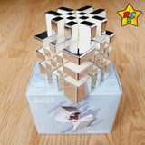 Mirror Galaxy 5x5 Plateado Ballcore Magnetico DianSheng