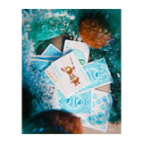 Juego Cartas Poker Moana Bicycle Baraja Premium Azul Claro