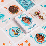 Juego Cartas Poker Moana Bicycle Baraja Premium Azul Claro