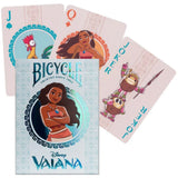 Juego Cartas Poker Moana Bicycle Baraja Premium Azul Claro