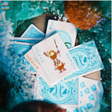 Juego Cartas Poker Moana Bicycle Baraja Premium Azul Claro