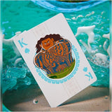 Juego Cartas Poker Moana Bicycle Baraja Premium Azul Claro